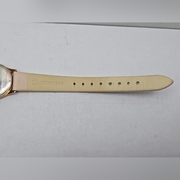 Womens TCM Twmpo d'Ore Diamond Dial Quartz Watch Pink Leather Strap New Battery - Picture 10 of 11